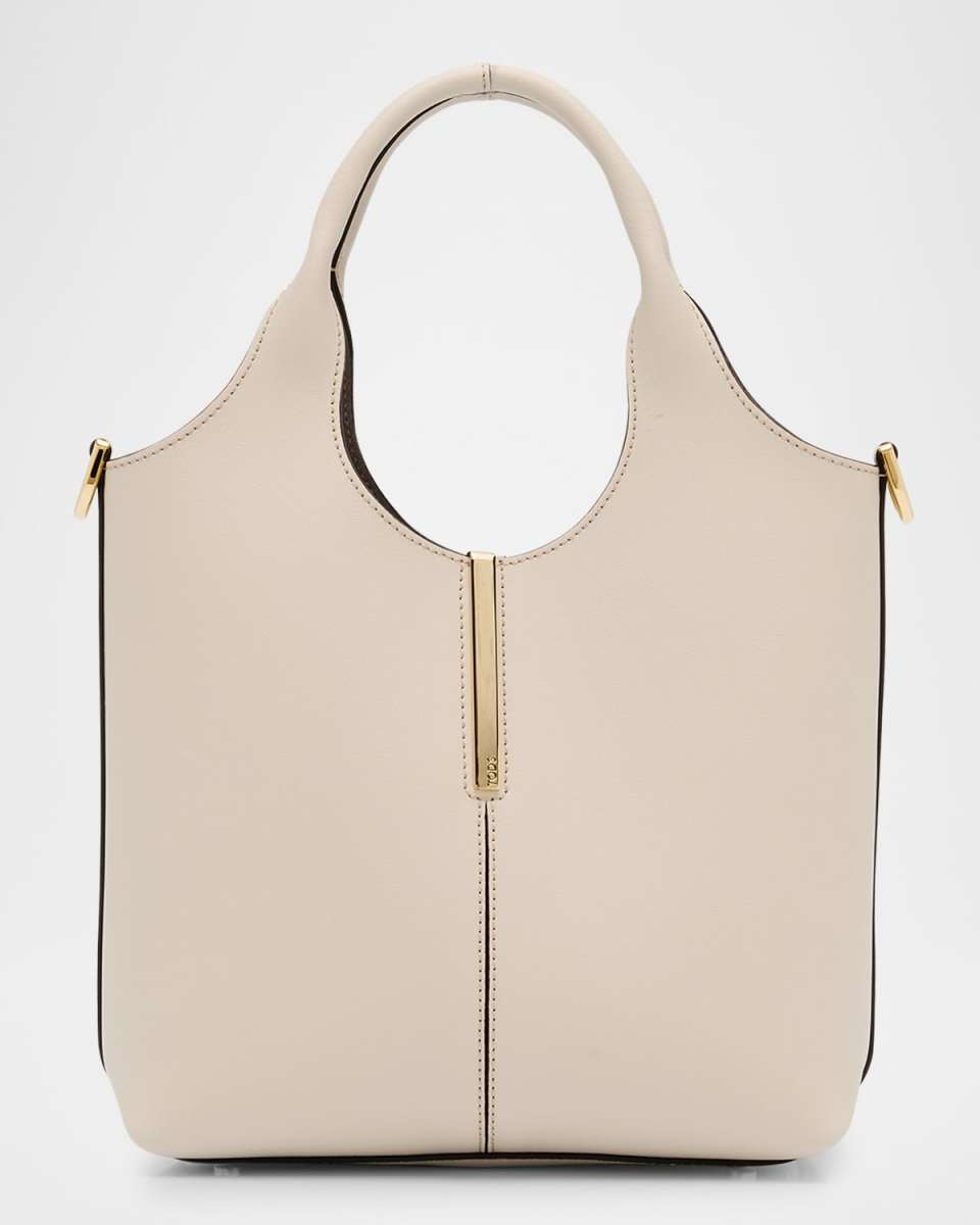 Mini Leather Tote Shopping Bag